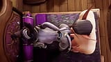 Un mec elfe en gode ceinture baise la sorcière Draenei en levrette - parodie porno warcraft snapshot 11