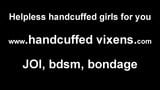 I cant wiggle out of these cold metal handcuffs JOI snapshot 5