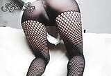 My girlfriend sent me a video showing her fishnet stockings. And I wanted to publish it. snapshot 2