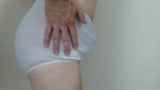 My hard cock in silky granny panties snapshot 4