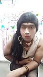 Desi Crossdresser Striptease snapshot 1