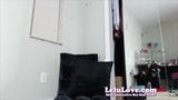 Webcam: Schwarzes BH-Höschen, dann Vibrator-Masturbation snapshot 9