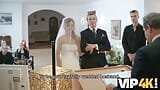 VIP4K. The TV was turned on and showed all guests how hot the bride can fuck snapshot 5