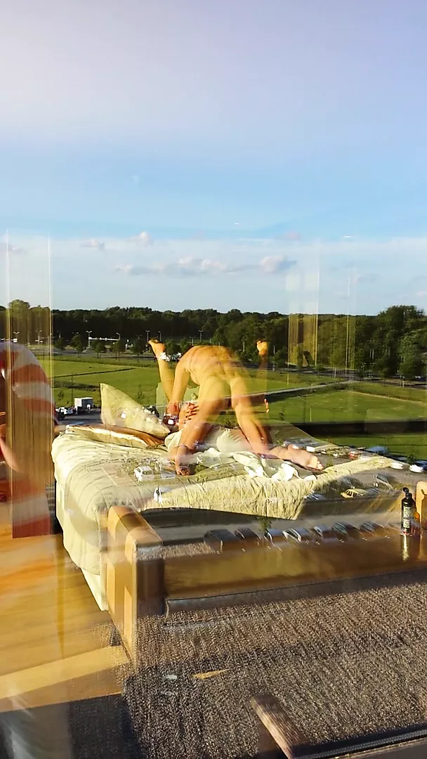 Free watch & Download Cuck filming his wife getting fucked through hotel window