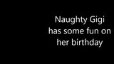 Naughty Gigi has some fun on her birthday snapshot 1