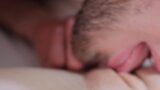CLOSE-UP CLIT LICKING. Loud moaning female orgasm from long pussy eating snapshot 11