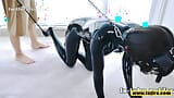Fejira com Teenage girl in latex spanked as a dog snapshot 6