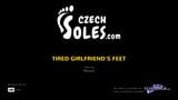 I piedi della ragazza stanca - punto di vista - video teaser di czechsoles.com snapshot 1