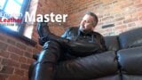 Giant leather man taunts tiny with his feet macrophilia fantasy PREVIEW snapshot 1