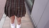 part1 F-cup and half-Japanese Karen asks me out on a date! Of course, I said yes! She has shortened her skirt and is very naught snapshot 2