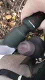 Cum through nylon sheath outdoor snapshot 1