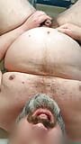 Bearded chub pissing in his mouth snapshot 8