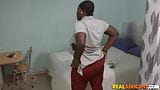 Nigerian Fuckboy Takes Big Booty Bitch Congolese Back Home! snapshot 3