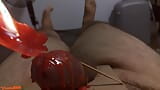 Hot wax on cock and balls snapshot 3