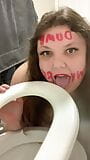 Toilet licking slut humiliated snapshot 3