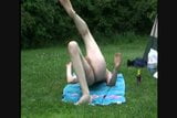 Naked sunbathing at a public campground snapshot 9