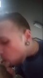 Faggot Sucks My Cock In Car, With Cum On His Face.mp4 snapshot 1