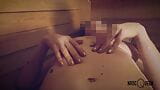 Homemade Sauna Whisking for beautiful elder lady POV snapshot 16