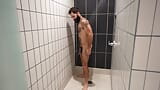 Hairy Guy Jerk off in Gym Locker Room snapshot 8