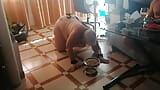 Meine BBW-Schweineschlampe auf dem Boden snapshot 5