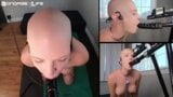 Advanced Dildo Training for sexy bald woman snapshot 25