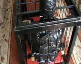 In the cage - straitjacketed slave snapshot 2