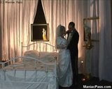 Newlyweds fuck in honeymoon bed snapshot 1