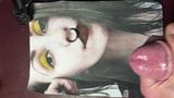 cumtribute to a pierced Emo Goth Whore snapshot 2