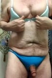 Artemus - bragas y sujetador crossdresser azul snapshot 6