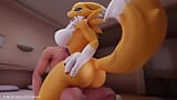 Harige Digimon Renamon rijdt op je snapshot 14