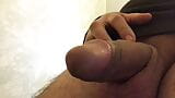 I caress my cock with my fingers. my saliva drips on the head of the penis snapshot 2