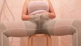 Peeing through my yoga pants after I orgasm snapshot 9