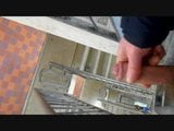 jerk and cum on stairwell, people walk below me snapshot 7