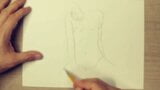 Easy And Beautiful Drawing Of Female Body 40x snapshot 3