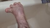 Midget shows his feet and then cums on them snapshot 2