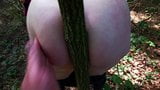 Ass spanked with a tree trunk in the crack snapshot 7