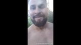 Muscular Guy Rides A Dildo In The Woods snapshot 3