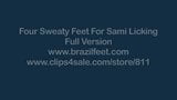 Sami working those 4 Brazilian feet snapshot 1