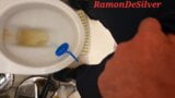 Master Ramon has to quickly piss his golden nectar into the bowl snapshot 8