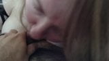 White - Amateur BBW sucks cock and gets cum in mouth snapshot 10