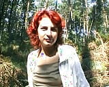 A redhead German woman loves masturbating in the forest snapshot 6