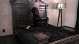 Domme Arya Grander MILF teasing in latex rubber catsuit snapshot 4