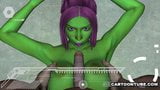 3D extraterrestre se fait baiser les seins et la chatte snapshot 7