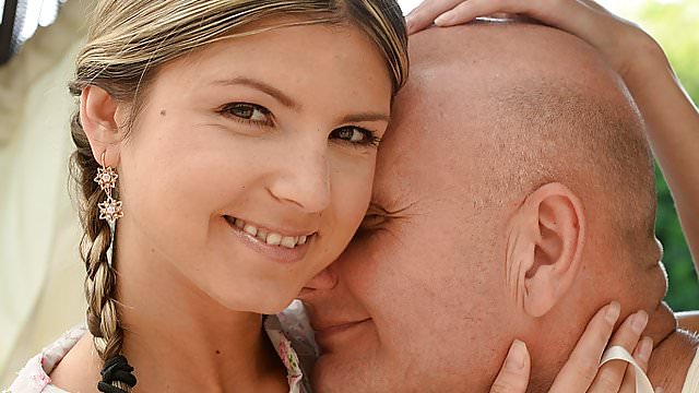 Gina Gerson, the seductive goddess, pleasures her elderly sugar daddy