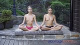Massage Rooms Zen yoga girls Rebecca Volpetti and Talia Mint snapshot 2