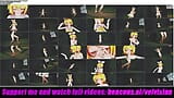 Rin Dancing + Gradual Undressing (3D HENTAI) snapshot 8