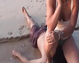 A hot German lady gets her slave punished outdoors snapshot 3