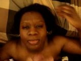 Full facial for black woman with saggy tits snapshot 1