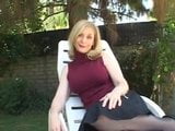 whore fuck recently divorced stepmom janet in her back yard snapshot 2