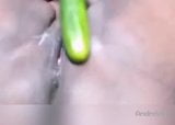 EBONY WIFE PUSSY  PLAYING WITH CUCUMBER snapshot 8